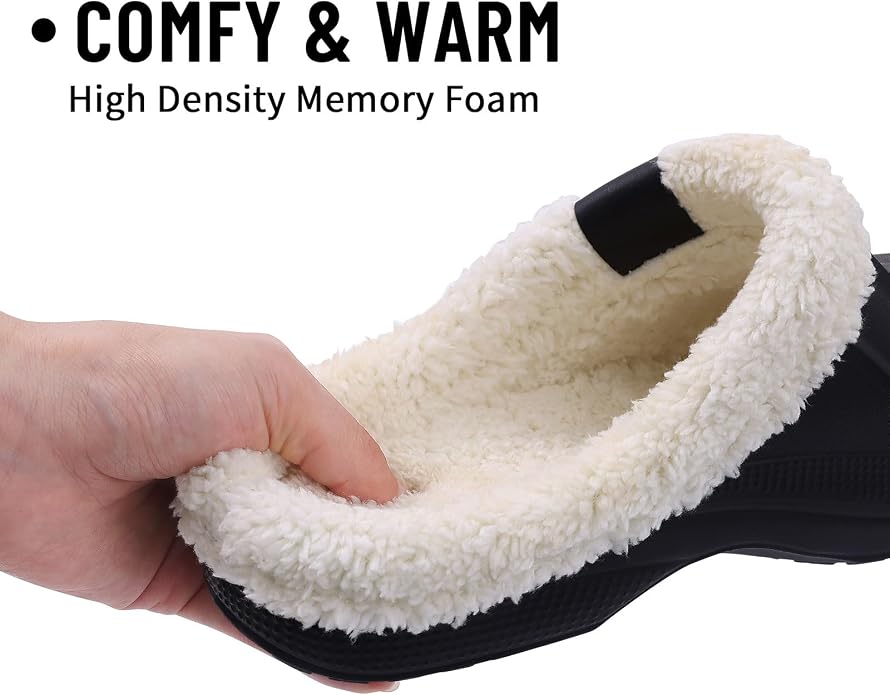 Beslip Classic Fur Lined Clogs Waterproof Winter Fuzzy Slippers - Image 3