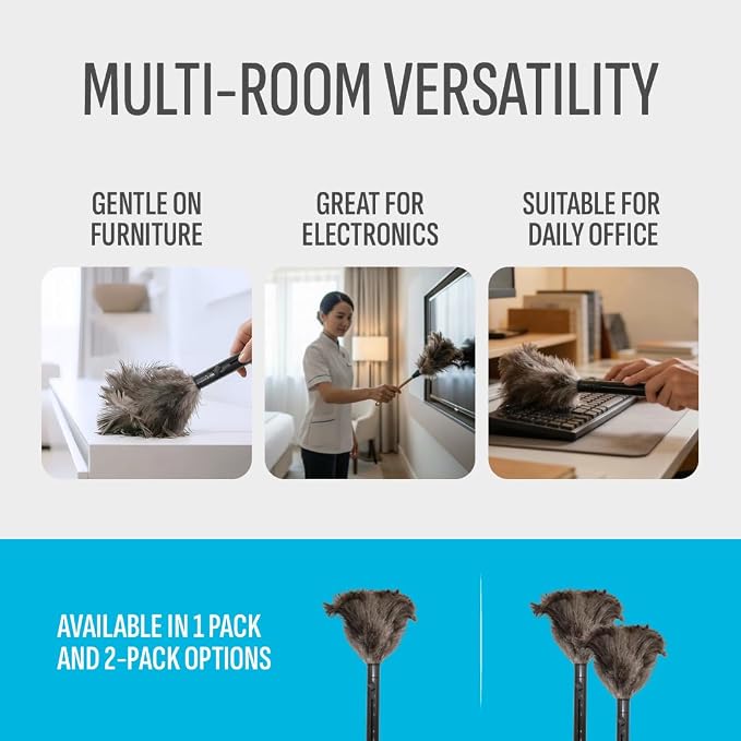 Retractable Feather Duster 8-14 in Adjustable - Image 5
