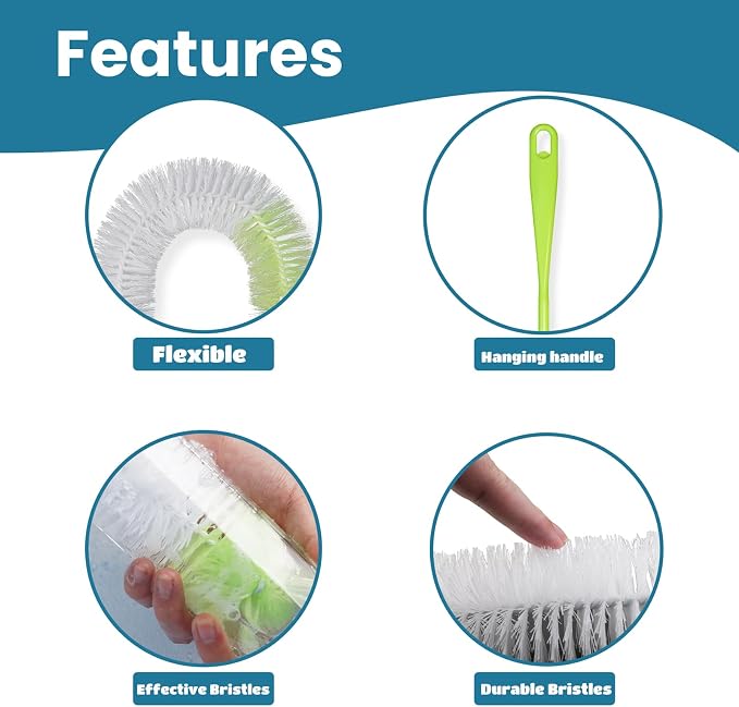 LiKee Super-Long 18" Bottle Cleaning Brush, Extra-Large 2.5” Wide Cleaner - Image 4