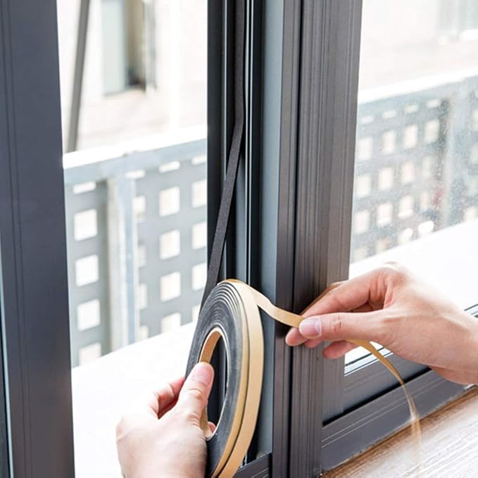 Windows Sealing Tape 2-Pack, 1/2 Inch Wide X 1/2 Inch Thick, Closed Cell Foam - Image 7