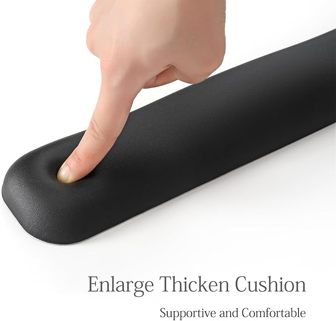 UnivoColors Design-Wave Keyboard Wrist Rest, Artificial Sheepskin+Memory - Image 3