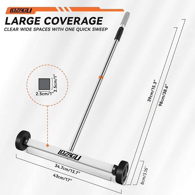 17" Rolling Magnetic Sweeper - Image 2