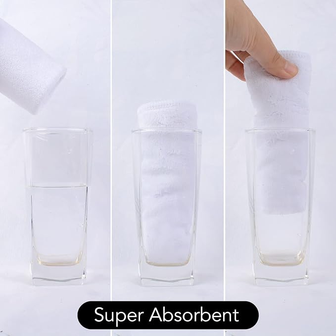 SINLAND Microfiber Facial Cloths Fast Drying Washcloth 12inch x 12inch - Image 4