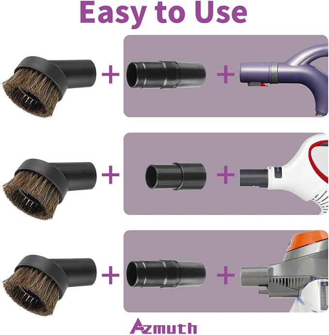 3 Pcs 25mm Soft Horsehair Vacuum Brush Attachment - Image 5