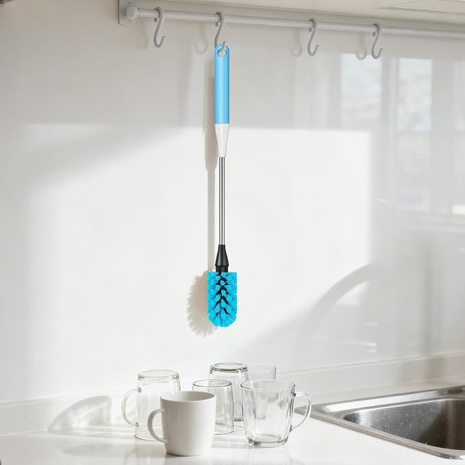 Water Bottle Brush, 15 Inches Bottles Brush, Long Handle Water Bottle Cleaner - Image 6