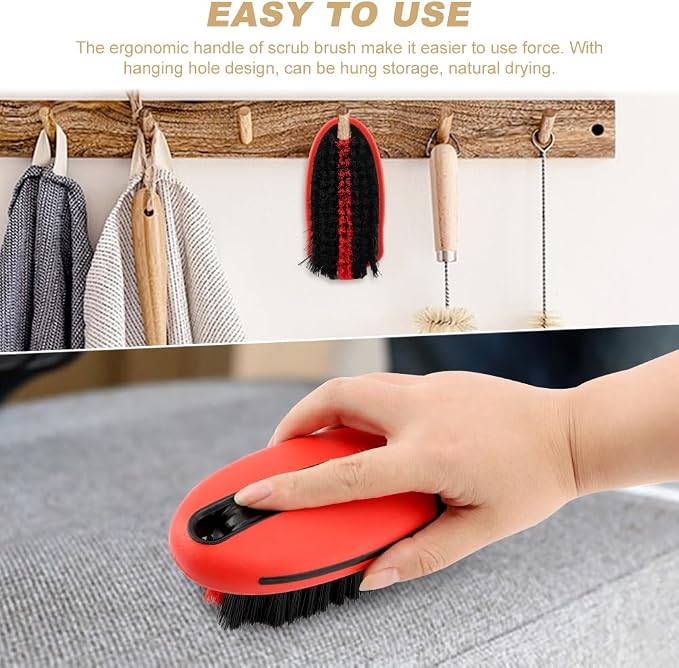 Carpet Brush, Scrub Brush Carpet Scrubber Stiff Bristle Detailing Scrub Brushes - Image 6