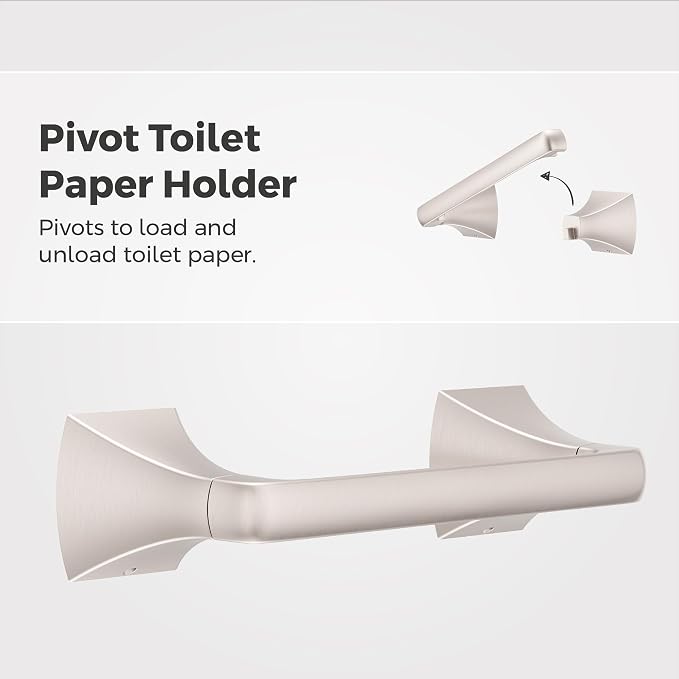Pfister Bruxie Toilet Paper Holder, Bathroom Tissue Roll Holder, Wall-Mounted - Image 2