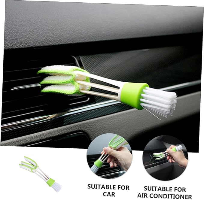 Didiseaon 3pcs Car Air Vent Cleaning Brush Double-Ended Interior Crevice Brush - Image 4