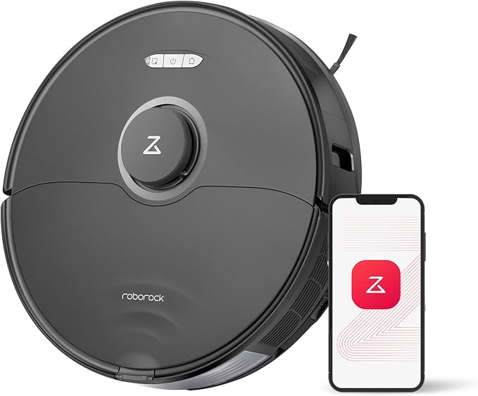 roborock S8 Robot Vacuum and Mop Cleaner, DuoRoller Brush, 6000Pa Suction by Roborock