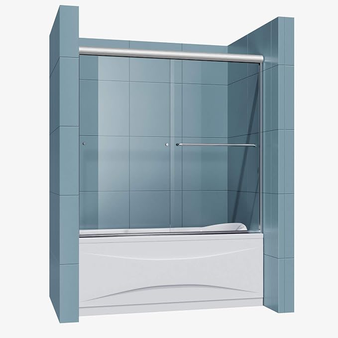 SUNNY SHOWER Glass Sliding Shower Door - Image 8