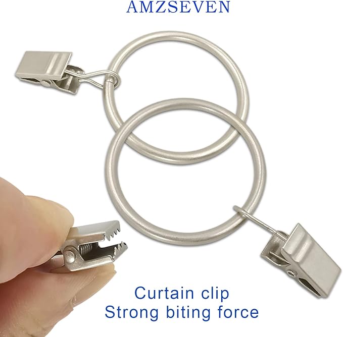 40 Pack Metal Curtain Rings - Image 4