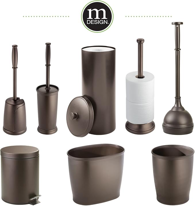 mDesign Toilet Bowl Brush and Holder - Image 8