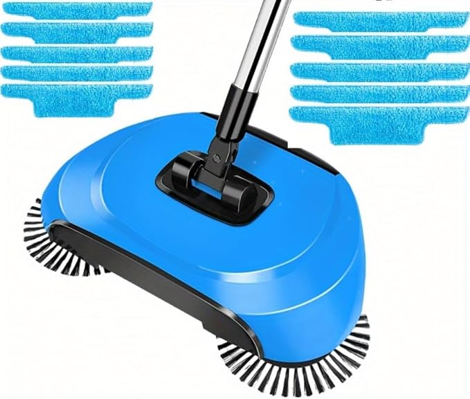 3 in 1 Carpet Sweeper, Manual Mini Hand Push Mop, 360° Rotating Floor Cleaner by Unknown