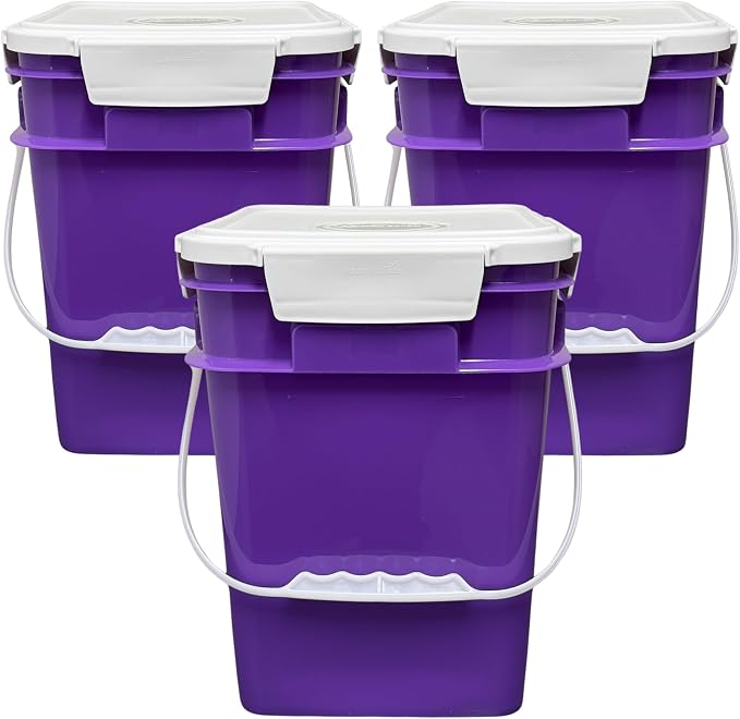 House Naturals 4 Gallon Square Food Grade Bucket Pail by House+Naturals