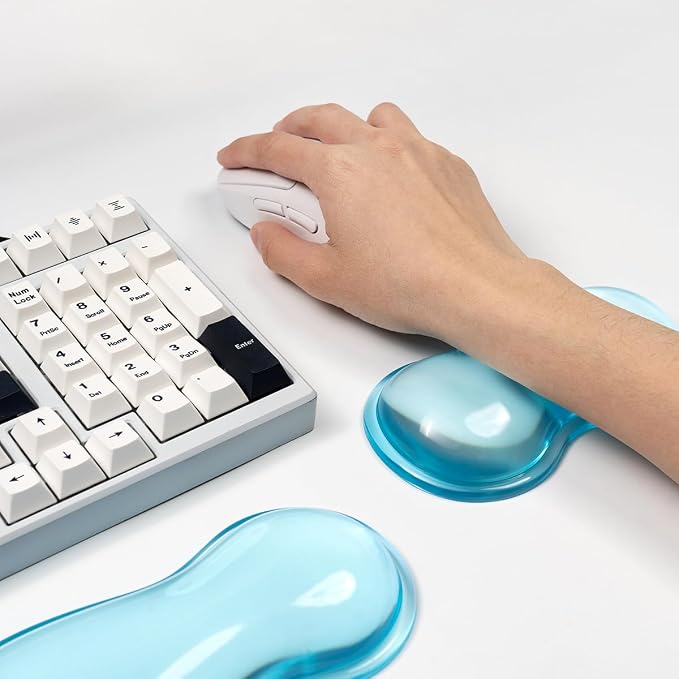 Clear Gel Mouse Wrist Rest, Comfort & Support - Image 2