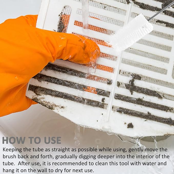 Flexible Long Drain Brush Set, Stainless Steel Tube Cleaning Brushes - Image 9