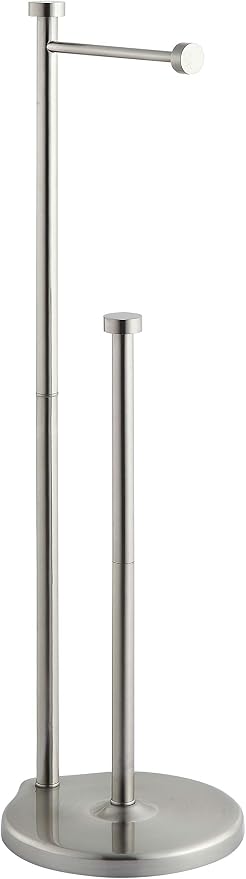 SunnyPoint Free Standing Bathroom Toilet Paper Holder Stand - Image 3
