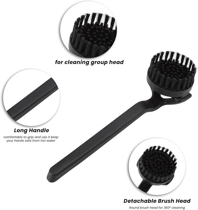 Topyond Espresso Coffee Machine Cleaning Brush, 360° Coffee Grinder Brush - Image 3
