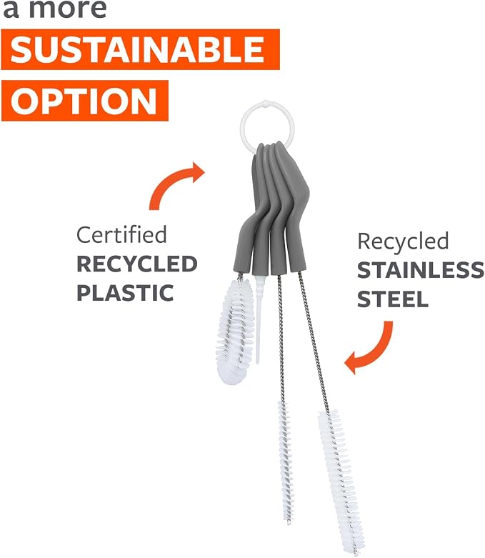 Full Circle Little Sipper, Bottle and Straw Cleaning Brush Set, Sizes - Image 5