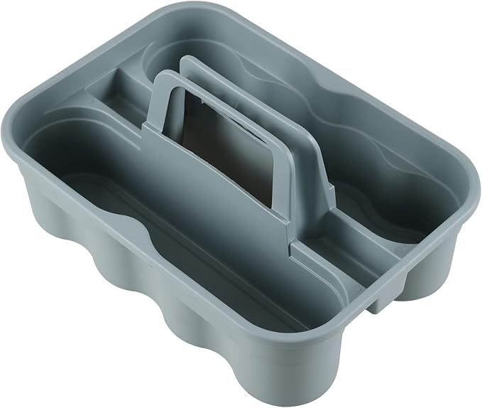 4 Packs 2 Compartment Plastic Cleaning Supplies Caddy - Image 7
