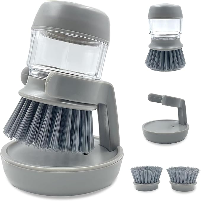 Good Grips Soap Dispensing Palm Brush, Dish Scrub Brush, Kitchen Brushes by Unknown