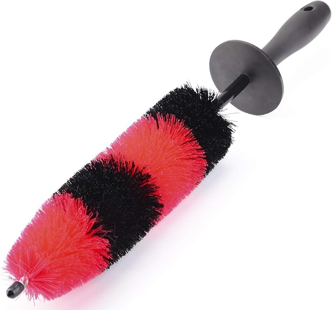 Wheel Rim Brush, Soft Bristle Long Car Tire Detailing Washing Tool by Fitosy