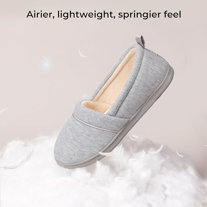HomeTop Women's Comfy Loafer Slippers Lightweight Memory Foam Non-slip Indoor - Image 5