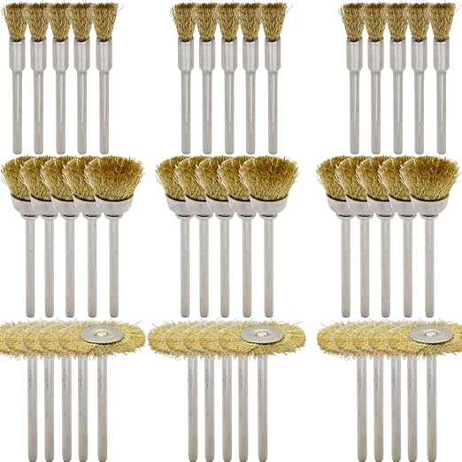 45-Piece Brass Wire Brush Set by LingGan