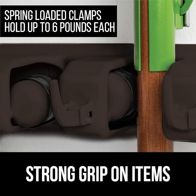 GORILLA GRIP Wall Mount Hook Fixture, Also Includes Slots to Hold Mop, Easy - Image 4