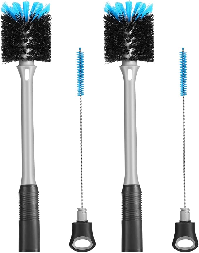 2-in-1 Bottle and Straw Cleaning Brush, Long Handle Water Bottle Cleaner Brush by mosolan