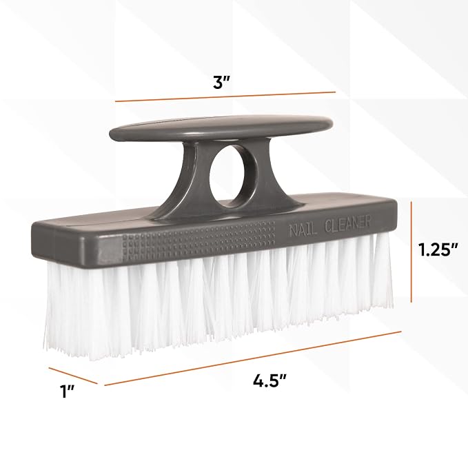 Superio Nail Brush for Cleaning Fingernails, Nail Scrubber Brush, Toe Foot - Image 2