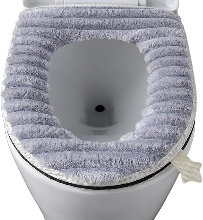 Toilet Seat Warmer Cover, Bathroom Soft Thicker Warmer - Image 9