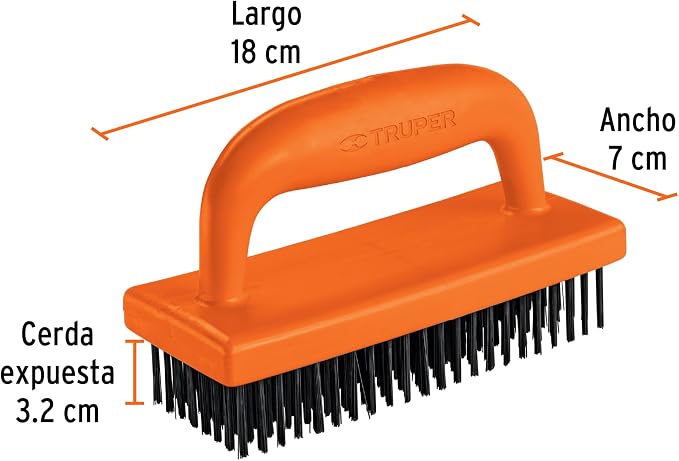 TRUPER CEA-82 Wire Scrub Brush w/ Handle, 172 Bristles - Image 3