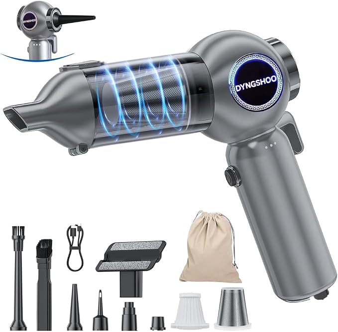 Car Vacuum Portable Cordless 20000PA High Power Mini Vacuum Cleaner 4-in-1 by DYNGSHOO