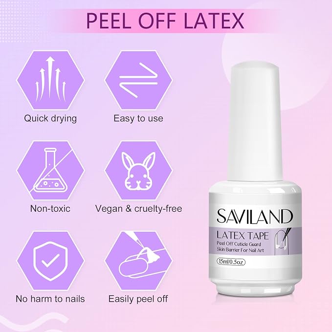 SAVILAND Gel Polish Liquid Latex - Image 3