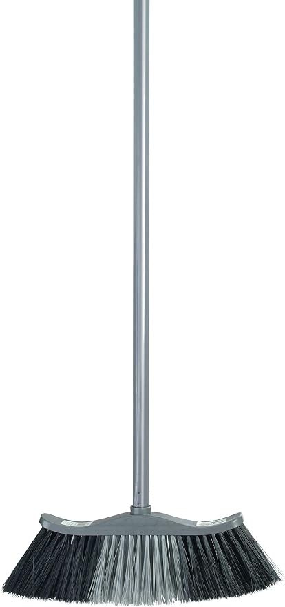 Superio Set of Grey Broom and Matching Dustpan Broom Has a 48” Handle, Durable - Image 5