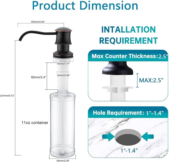 Delle Rosa Soap Dispenser, Liquid Soap Dispensers - Image 6
