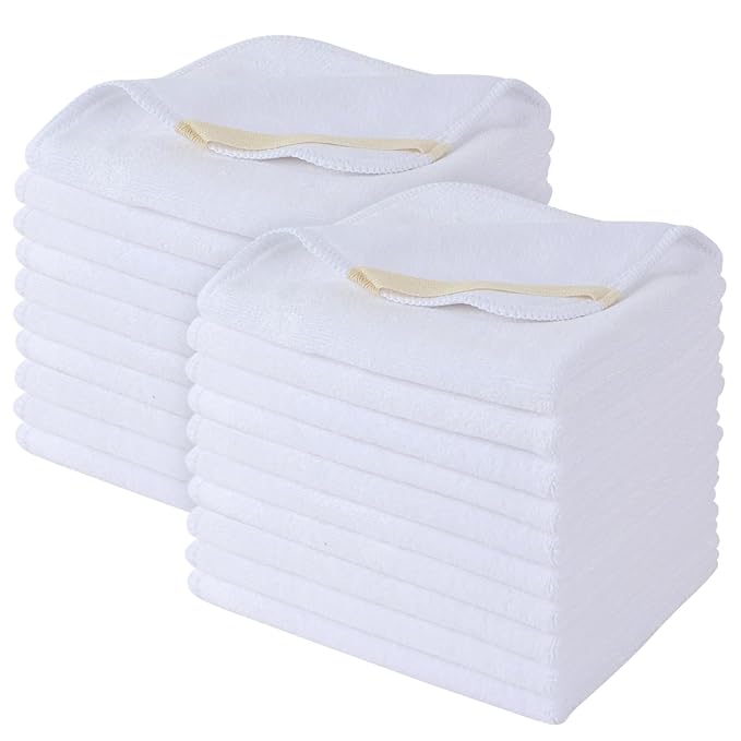 SINLAND Microfiber Facial Cloths Fast Drying Washcloth 12inch x 12inch by SINLAND