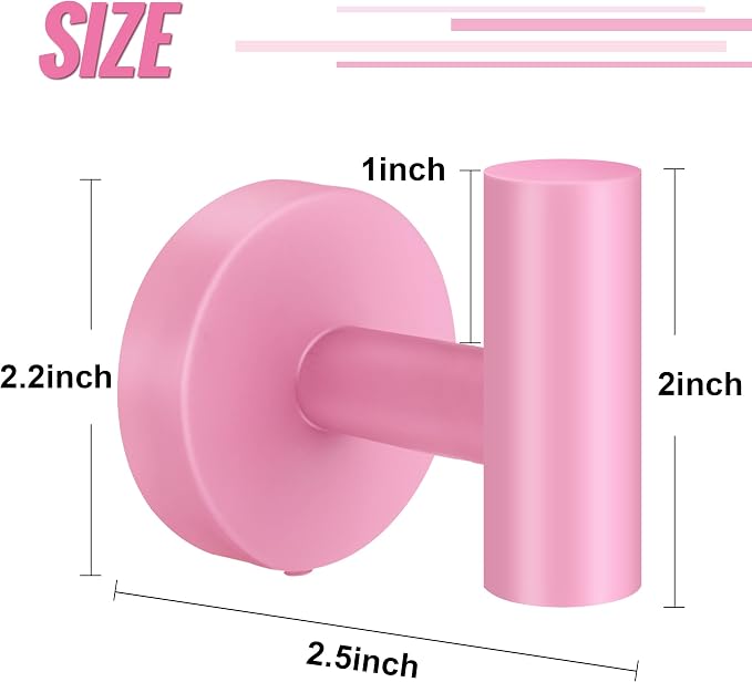 Towel Hooks, SUS 304 Stainless Steel Hooks, Heavy Duty Door Hanger Towel Robe - Image 2