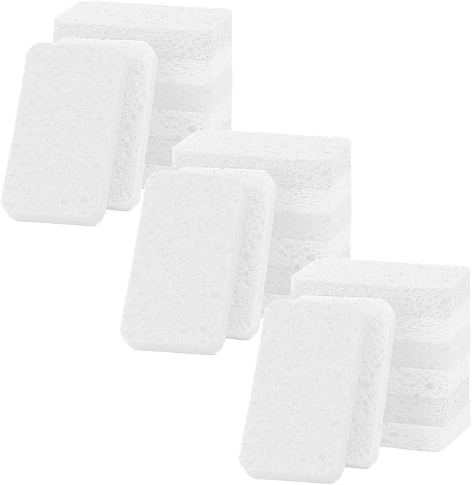 24 - Pack Non-Scratch Scrub Sponges - Sponges by Mainlyrunmakeupsuppliers