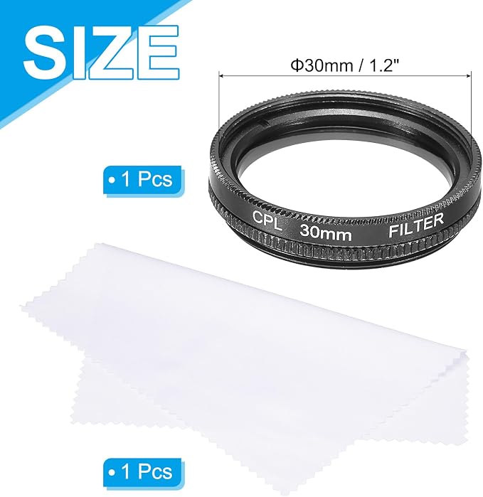 MECCANIXITY 30mm Circular Polarizer Filter, Double Sided Multi-Layer Coatings - Image 2