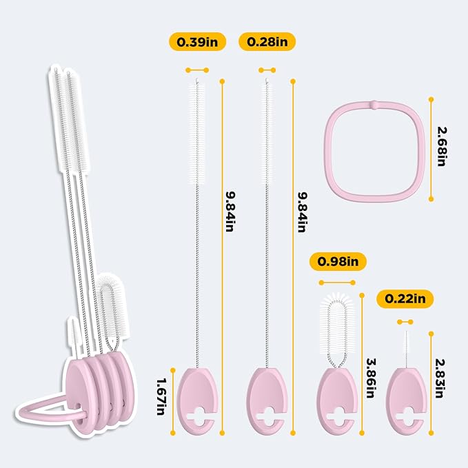 Straw Brush Set, 4 Piece Cleaner Kit - Image 2