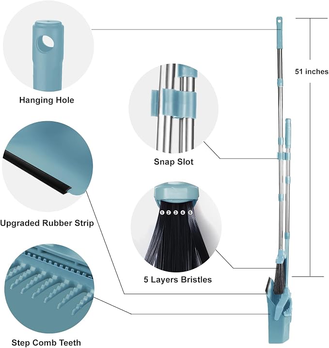 Upgrade Broom and Dustpan Set, Broom - Image 8