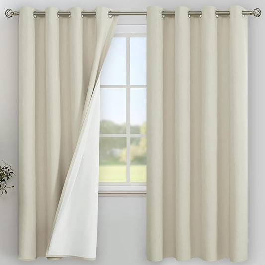YoungsTex Stone Linen 100% Blackout Curtains by YoungsTex