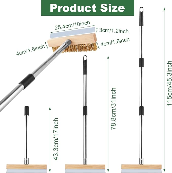 Aluminum Pizza Oven Brush, Grill Brush - Image 2