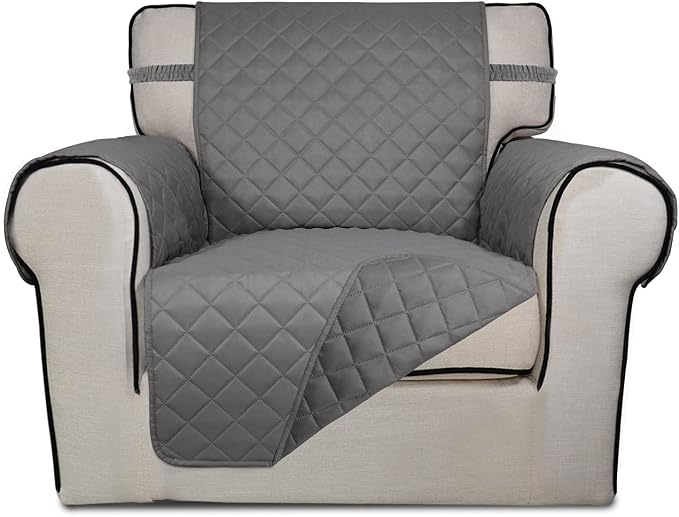 PureFit Reversible Quilted Sofa Cover, Water Resistant Slipcover Furniture by PureFit