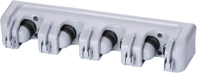 TOGU Mop and Broom Holder Wall Mounted 4 Position Storage Rack - Image 2