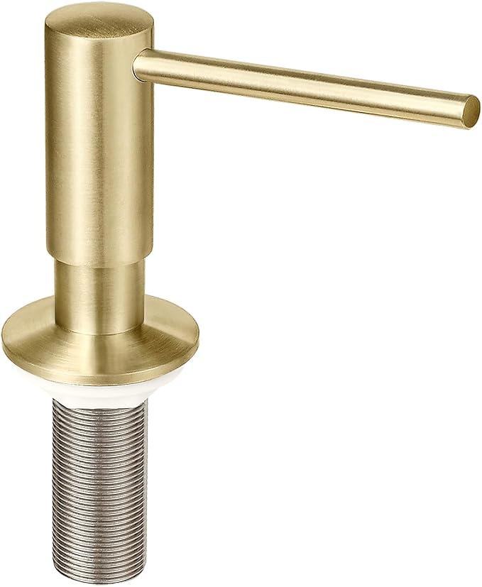 Brushed Gold Built in Dish Soap Dispenser by EADOT