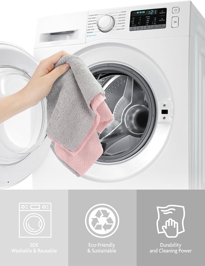Fantasticlean Microfiber Cleaning Cloth Roll -150 Pack, Tear Away Microfiber - Image 8