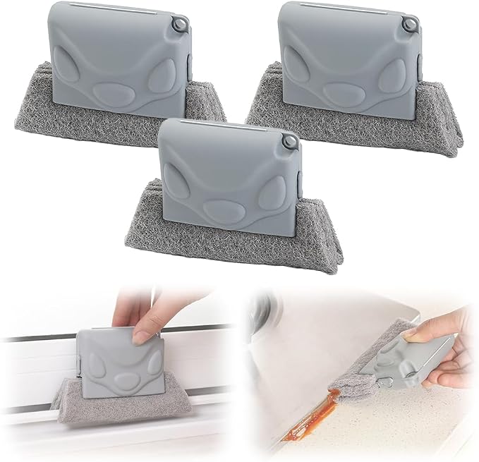Magic Window Track Cleaner, Upgraded Window Groove Cleaning Brushes by ASFANST